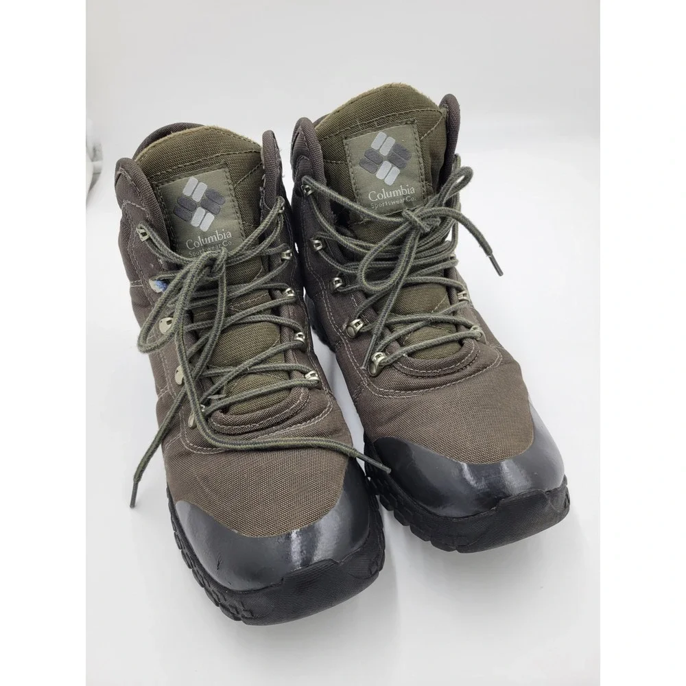 Columbia Hilltop Ridge Men's Hiking Waterproof Boots‎ Deep Olive Sz 8.5